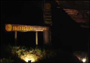 Restaurante Ibitilua à noite