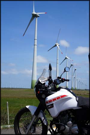 Em Osório, o vento é utilizado de forma inteligente. Energia ecologicamente correta.