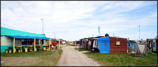Estilo das casinhas em Cabo Polonio