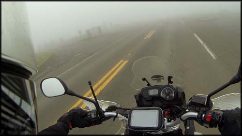 Neblina, pouca visibilidade, ficou perigoso