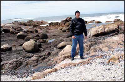 na praia em Cabo Polonio Uruguai
